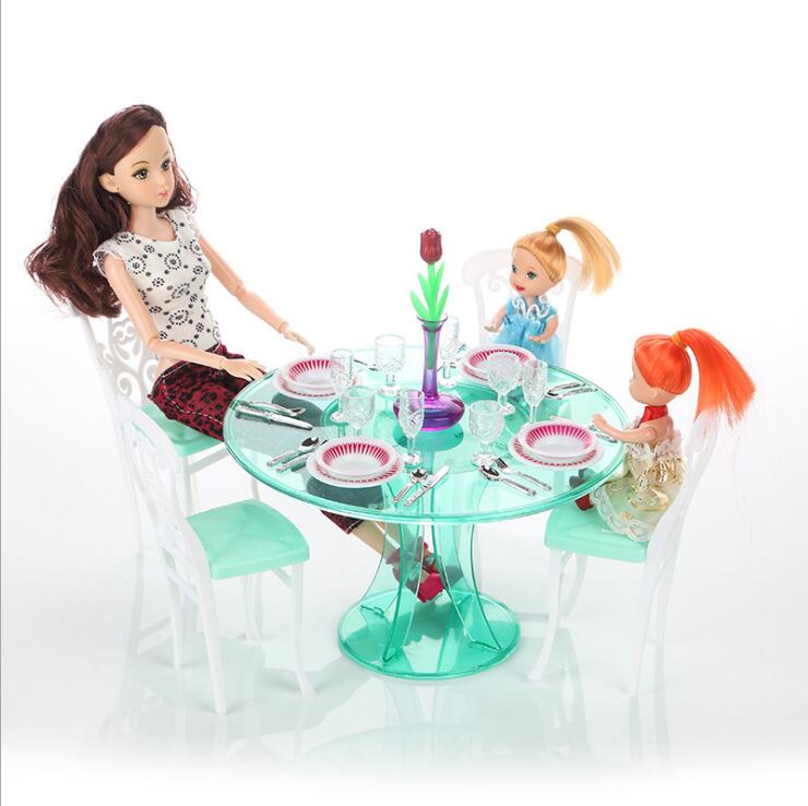 Original for barbie doll dining table princess